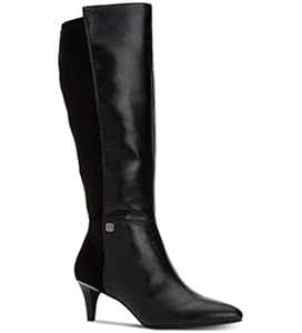 Amazon.com | Alfani Womens Hakuu Faux Leather Wide Calf Knee